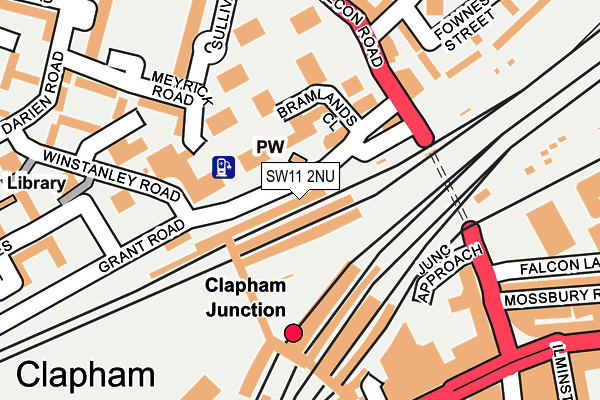 SW11 2NU map - OS OpenMap – Local (Ordnance Survey)
