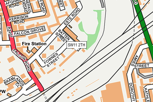 SW11 2TH map - OS OpenMap – Local (Ordnance Survey)