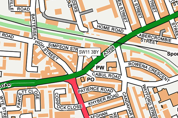 Map of 5 - 6 OAKLEY CRESCENT LIMITED at local scale