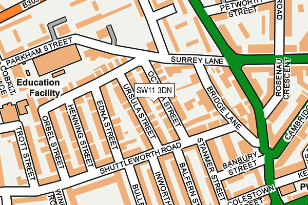 Map of CLAN BATTERSEA SQUARE LIMITED at local scale
