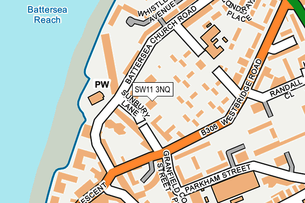 SW11 3NQ map - OS OpenMap – Local (Ordnance Survey)