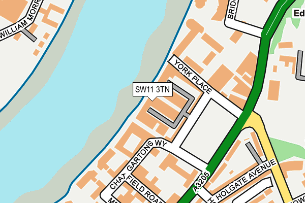 SW11 3TN map - OS OpenMap – Local (Ordnance Survey)