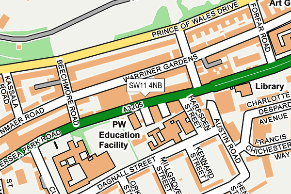 Map of CHASE ERWIN LIMITED at local scale