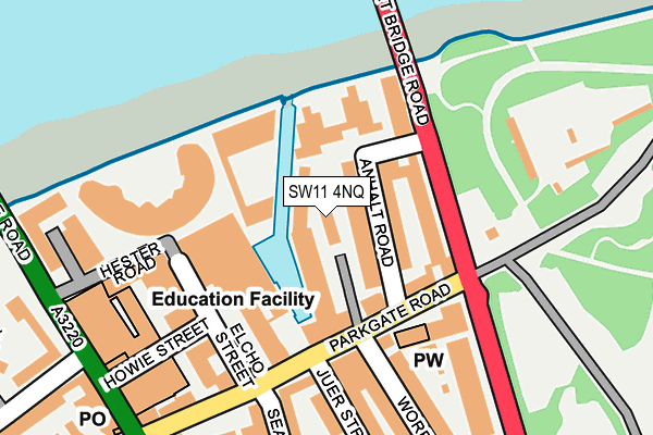 SW11 4NQ map - OS OpenMap – Local (Ordnance Survey)