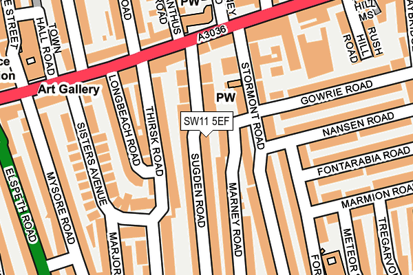 Map of MACAULAY ROAD LTD at local scale