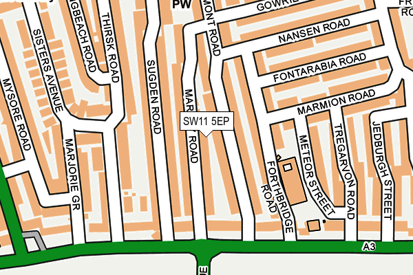 Map of MARNEY ROAD PROPERTY MANAGEMENT LIMITED at local scale