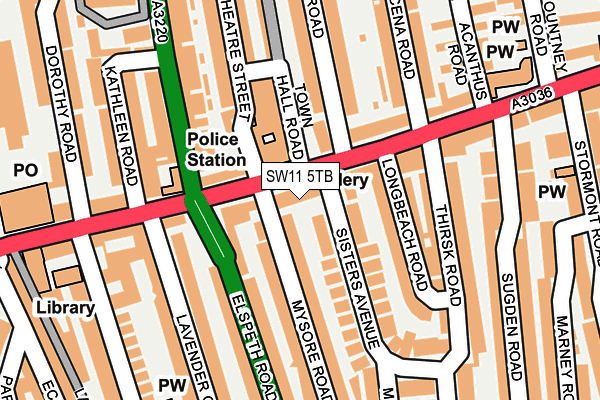 Map of KOLLY LTD at local scale