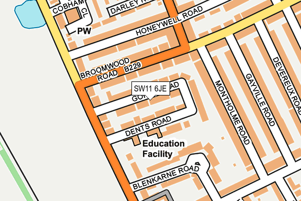 Map of GENA PROPERTY MANAGEMENT LIMITED at local scale