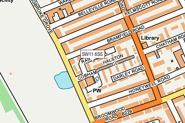 SW11 6SS map - OS OpenMap – Local (Ordnance Survey)