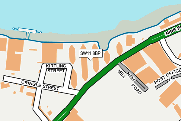 SW11 8BP map - OS OpenMap – Local (Ordnance Survey)