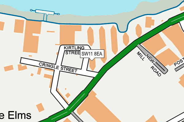 SW11 8EA map - OS OpenMap – Local (Ordnance Survey)