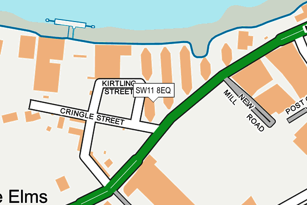 SW11 8EQ map - OS OpenMap – Local (Ordnance Survey)