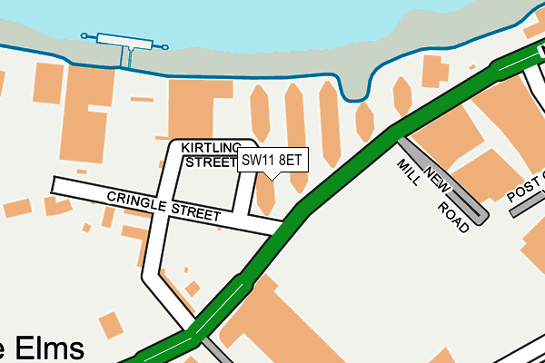 SW11 8ET map - OS OpenMap – Local (Ordnance Survey)