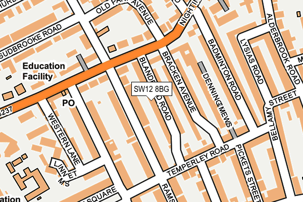 Map of STRONG GARDENS LTD at local scale