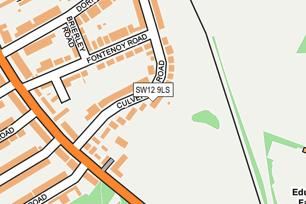 Map of 52 CULVERDEN ROAD (FREEHOLD) LIMITED at local scale