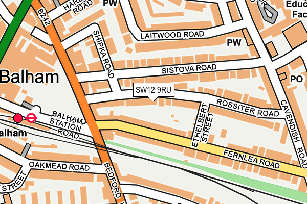 Map of 40 ROSSITER ROAD FREEHOLD LIMITED at local scale