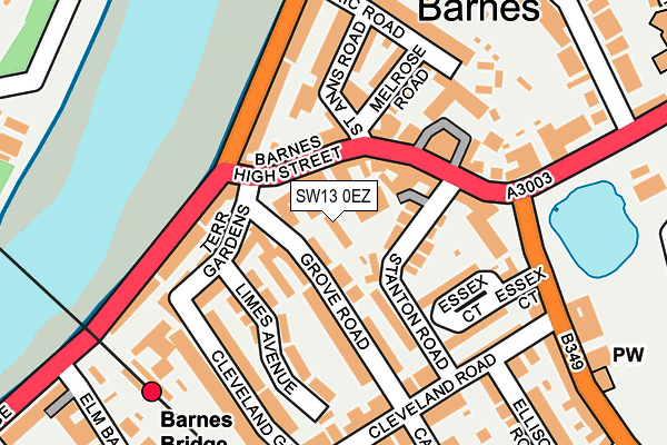 Map of BUSTER SAMUELS LIMITED at local scale
