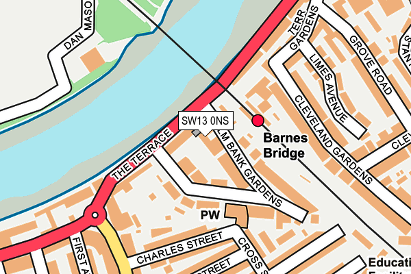 Map of BARNES COMEDY LIMITED at local scale