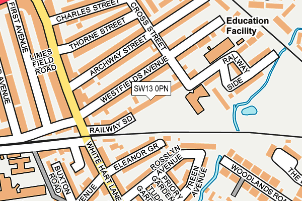 Map of AMY DAVIES DESIGN LIMITED at local scale