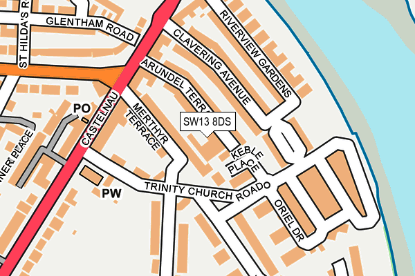 Map of ORTH LTD at local scale