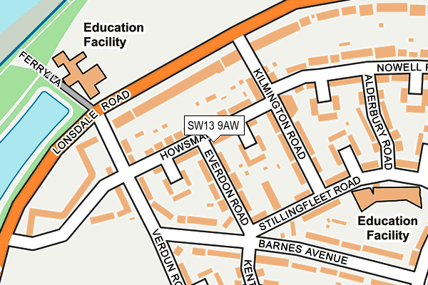 Map of C&E FURNITURE LIMITED at local scale