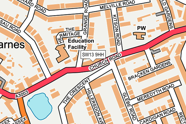 Map of BARNES ALTERATIONS LTD at local scale