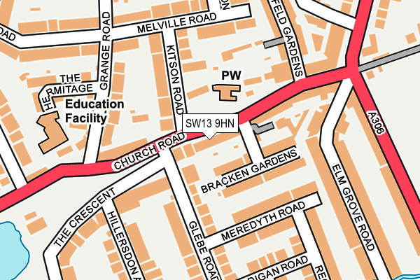 Map of CAMBERTON ASSOCIATES LIMITED at local scale