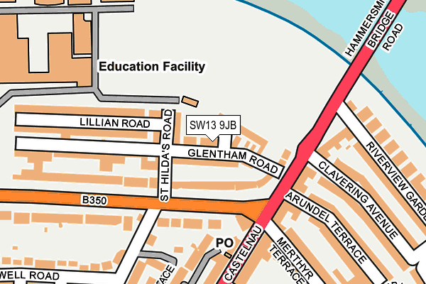 Map of STEPHEN REYBURN ARCHITECTS LIMITED at local scale