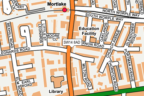 Map of PARKWOOD INTERIORS & BUILDING SERVICES LTD at local scale