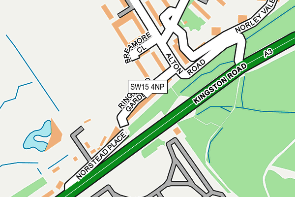 SW15 4NP map - OS OpenMap – Local (Ordnance Survey)