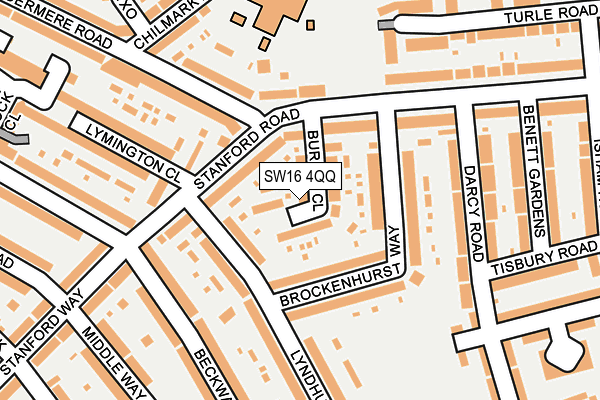SW16 4QQ map - OS OpenMap – Local (Ordnance Survey)