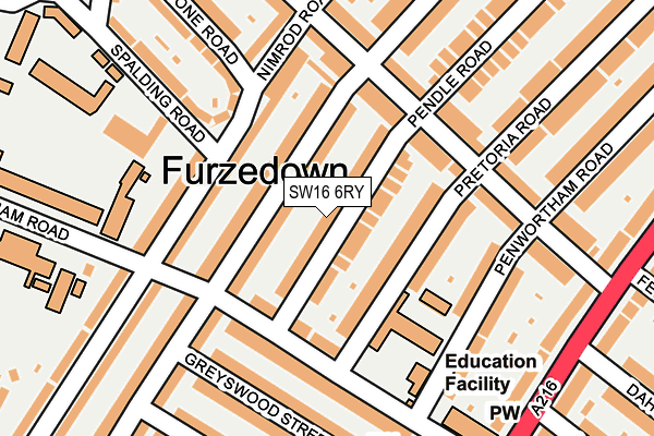 Map of FURZEDOWN 2018 LIMITED at local scale