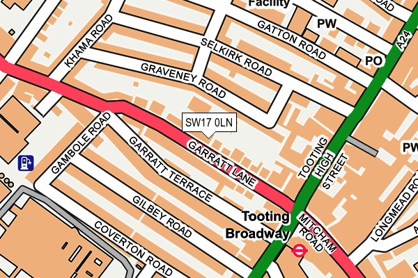 Map of LUNA TANNING WEYBRIDGE LTD at local scale