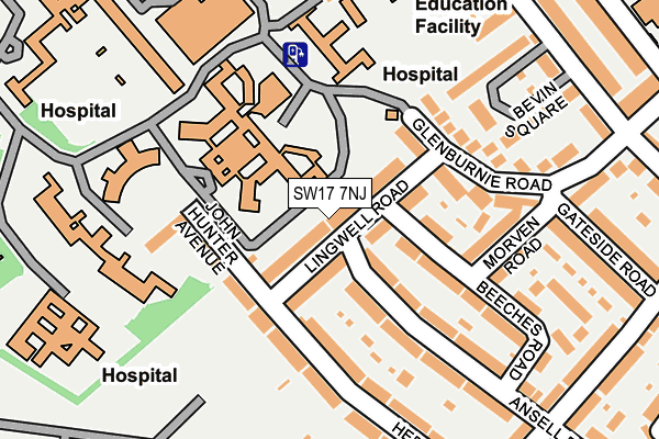Map of TRINITY LEE LTD at local scale