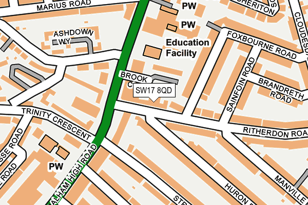 Map of SCIENTIFIC MEDICAL SERVICES LIMITED at local scale