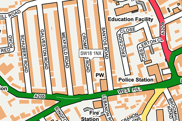 Map of 76 EDITH ROAD (MANAGEMENT) LIMITED at local scale