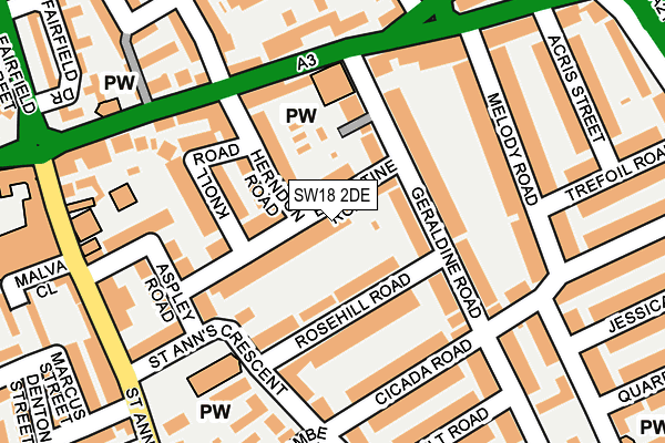 Map of 3 EGLANTINE ROAD LIMITED at local scale