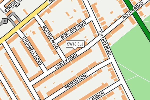 SW18 3LJ map - OS OpenMap – Local (Ordnance Survey)