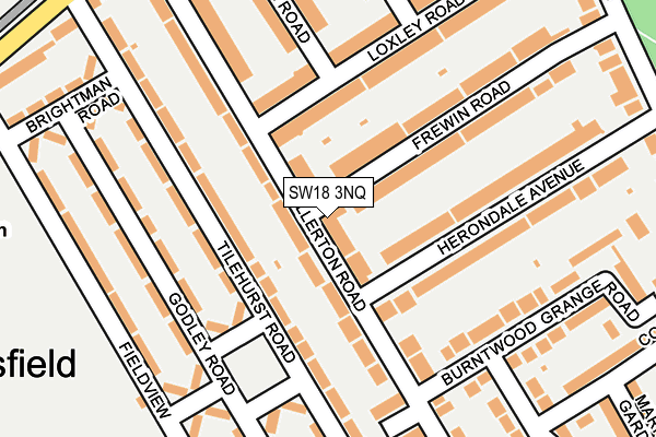 SW18 3NQ map - OS OpenMap – Local (Ordnance Survey)