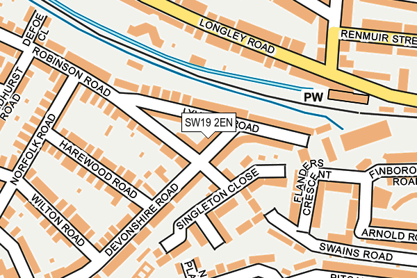 SW19 2EN map - OS OpenMap – Local (Ordnance Survey)
