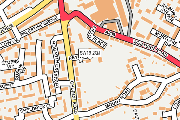 SW19 2QJ map - OS OpenMap – Local (Ordnance Survey)