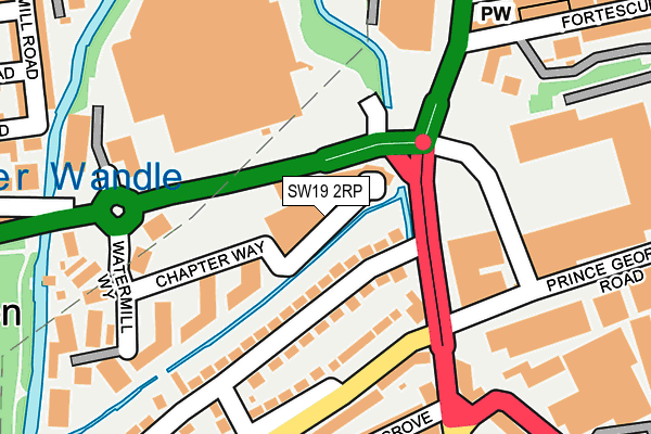 SW19 2RP map - OS OpenMap – Local (Ordnance Survey)