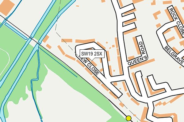 SW19 2SX map - OS OpenMap – Local (Ordnance Survey)