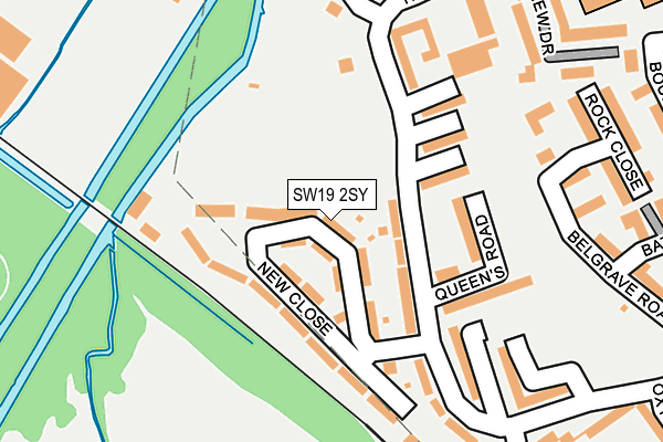 SW19 2SY map - OS OpenMap – Local (Ordnance Survey)