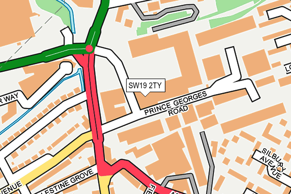 SW19 2TY map - OS OpenMap – Local (Ordnance Survey)