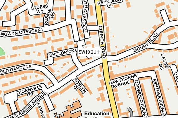 SW19 2UH map - OS OpenMap – Local (Ordnance Survey)