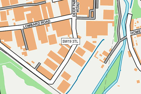 SW19 3TL map - OS OpenMap – Local (Ordnance Survey)
