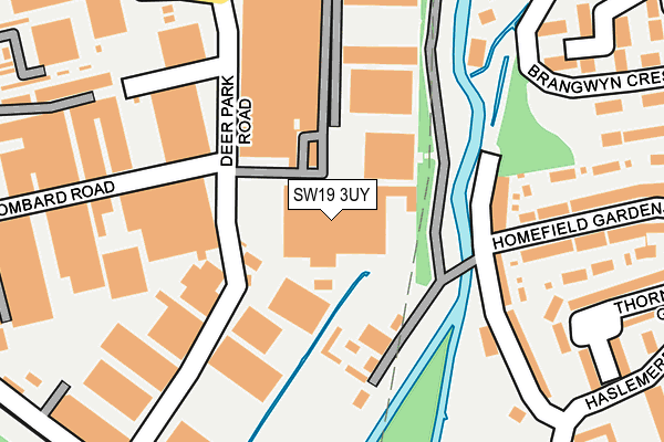 SW19 3UY map - OS OpenMap – Local (Ordnance Survey)