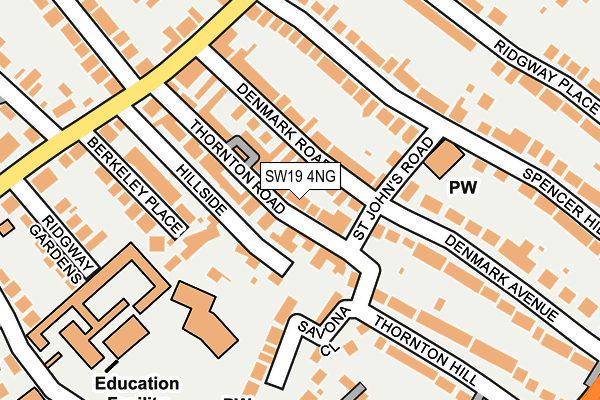 Map of ESHER PLACE RESIDENTS LIMITED at local scale