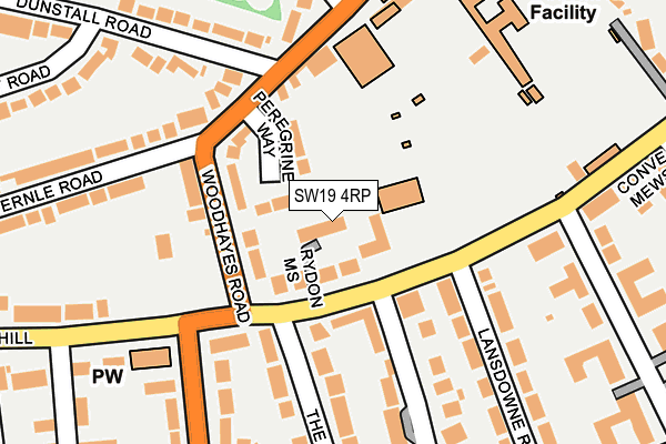 SW19 4RP map - OS OpenMap – Local (Ordnance Survey)